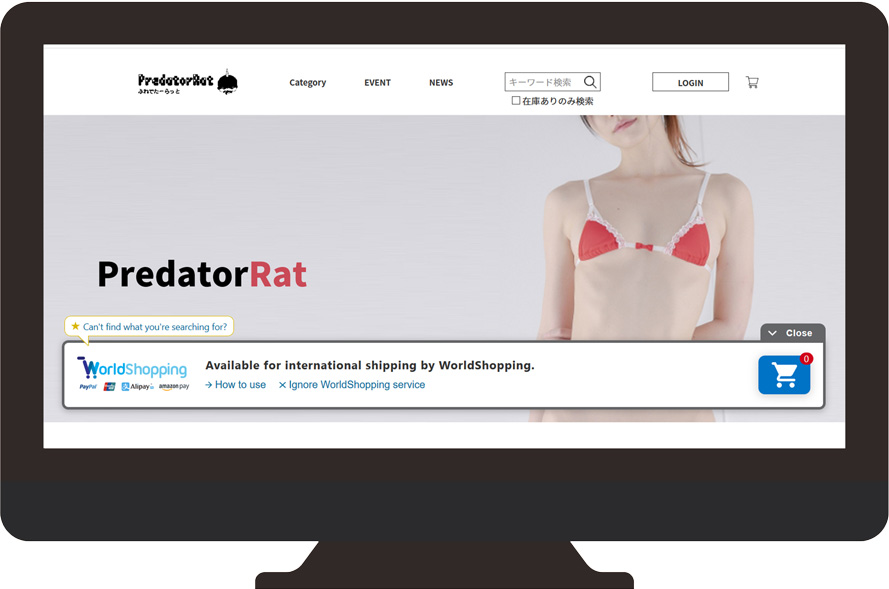 PCのモニター画像