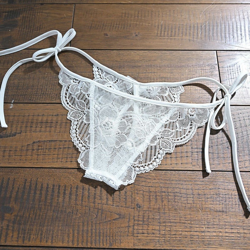 ドルチェシリーズ オープンクロッチレースハーフバック〈白〉